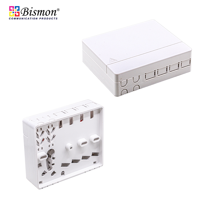 กล่องเก็บสาย fiber optic 4 Ports Optical Fiber Socket FTTx Box  (กล่องเปล่า)